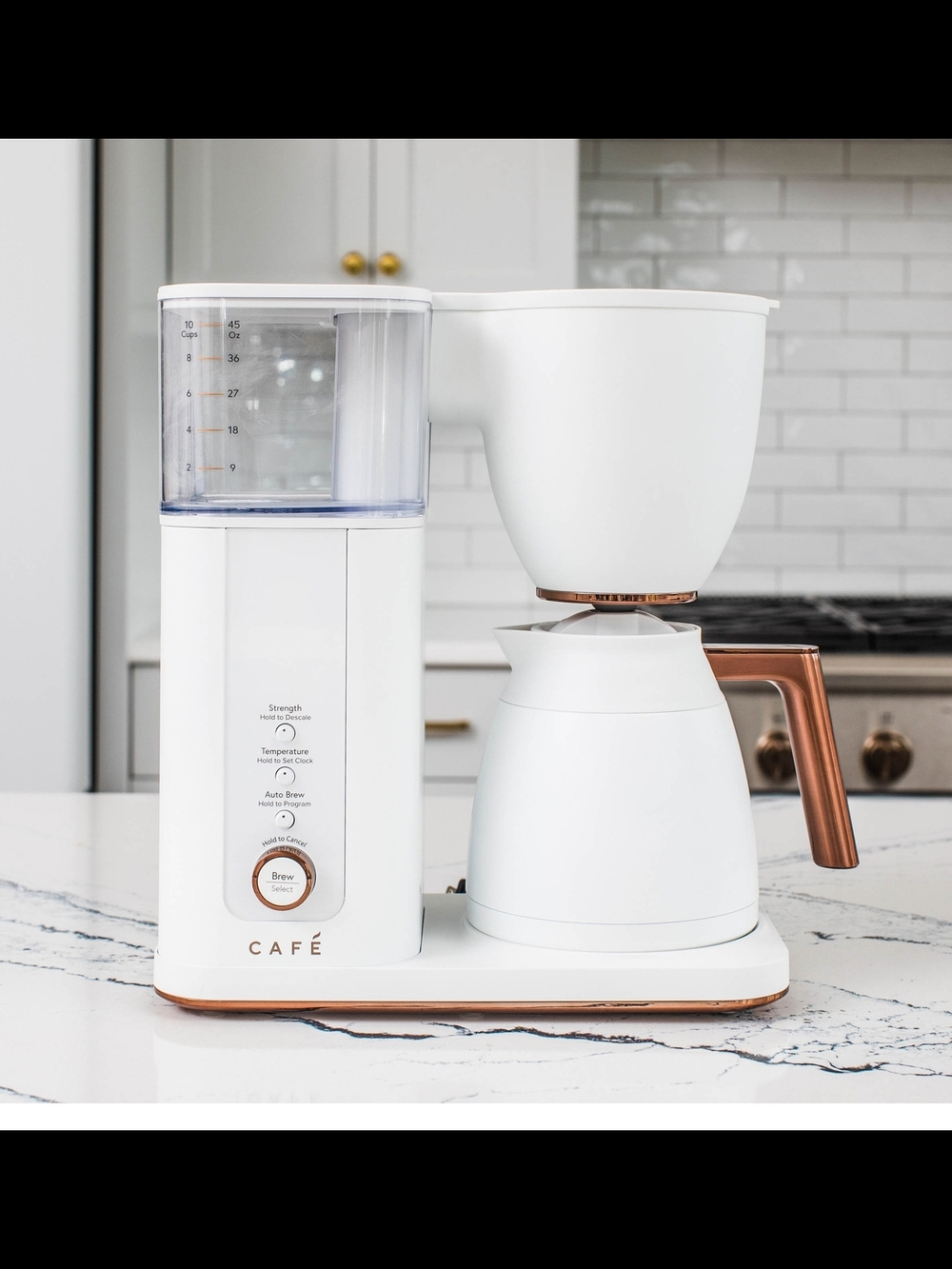 GE CAFÉ Specialty Drip Coffee Maker, Matte White, EUC